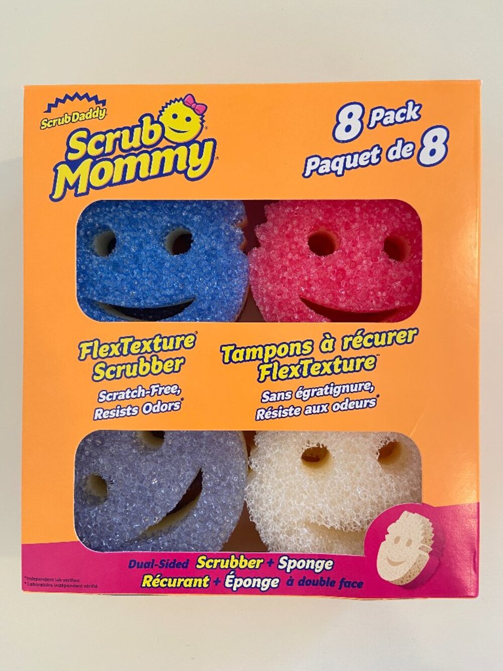 NIB Scrub Mommy Dual-Sided Scrubber + Sponge 8-Pack Variety Set